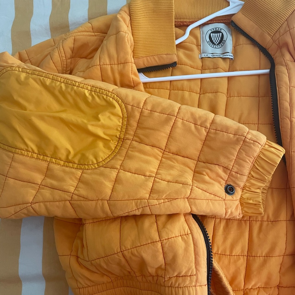 Orange Urban Outfitters Jacket with Elbow Pads